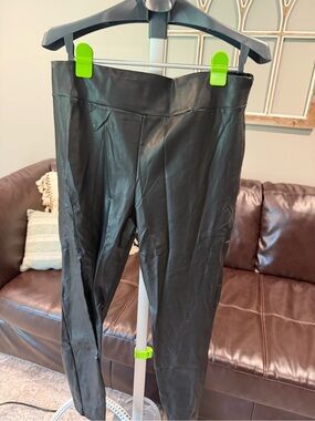 Express Black Faux Leather Kids Leggings